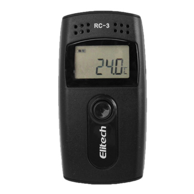 USB Temperature Data Logger Temp Recorder High Accuracy 16000 Points Black - Click Image to Close